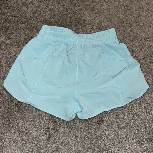 Lululemon Athletica Sky Blue Athletic Shorts - Picture 3 of 4